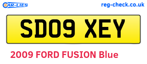 SD09XEY are the vehicle registration plates.