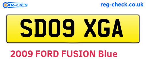 SD09XGA are the vehicle registration plates.