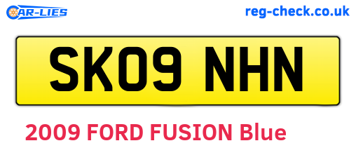 SK09NHN are the vehicle registration plates.