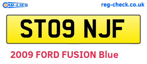 ST09NJF are the vehicle registration plates.