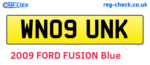WN09UNK are the vehicle registration plates.