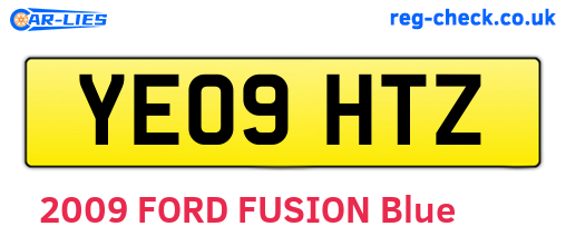 YE09HTZ are the vehicle registration plates.