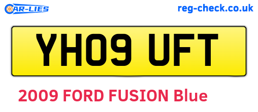 YH09UFT are the vehicle registration plates.
