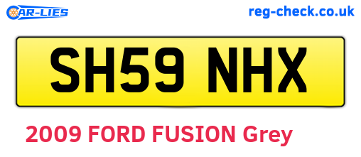 SH59NHX are the vehicle registration plates.
