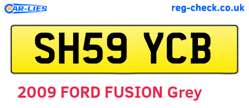 SH59YCB are the vehicle registration plates.