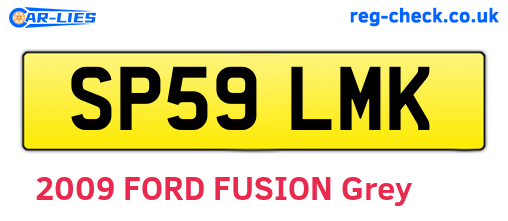 SP59LMK are the vehicle registration plates.