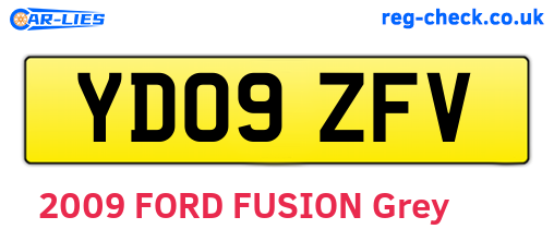 YD09ZFV are the vehicle registration plates.