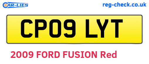 CP09LYT are the vehicle registration plates.