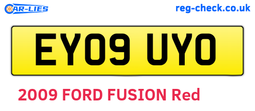 EY09UYO are the vehicle registration plates.