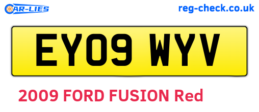 EY09WYV are the vehicle registration plates.