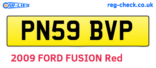 PN59BVP are the vehicle registration plates.