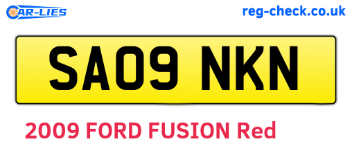 SA09NKN are the vehicle registration plates.