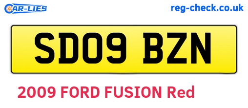 SD09BZN are the vehicle registration plates.