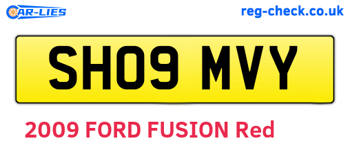 SH09MVY are the vehicle registration plates.