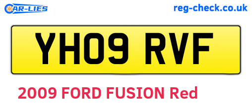 YH09RVF are the vehicle registration plates.