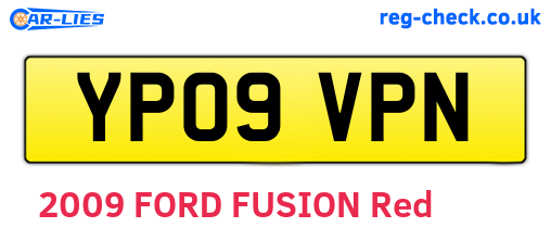 YP09VPN are the vehicle registration plates.