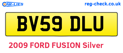 BV59DLU are the vehicle registration plates.