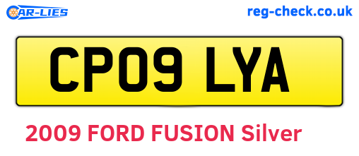 CP09LYA are the vehicle registration plates.