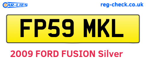 FP59MKL are the vehicle registration plates.
