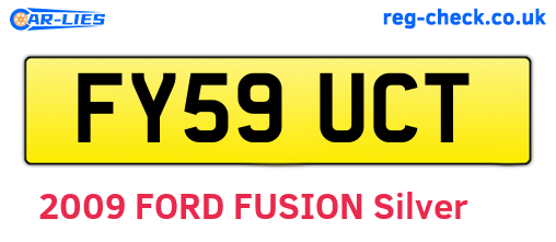 FY59UCT are the vehicle registration plates.