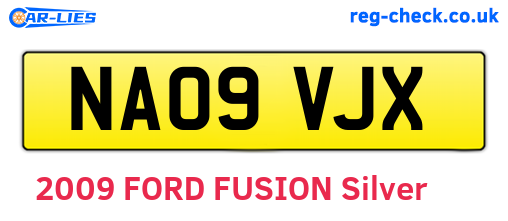 NA09VJX are the vehicle registration plates.