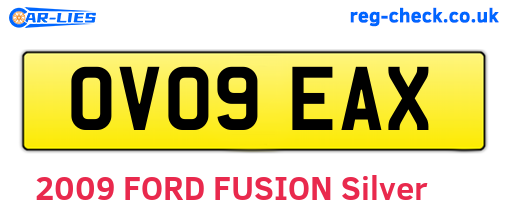 OV09EAX are the vehicle registration plates.