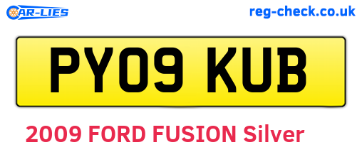 PY09KUB are the vehicle registration plates.