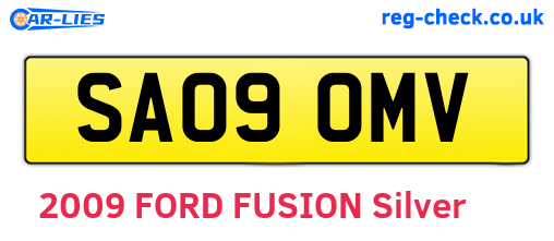 SA09OMV are the vehicle registration plates.