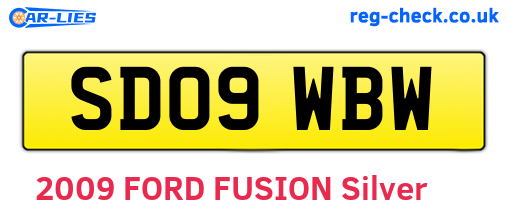 SD09WBW are the vehicle registration plates.