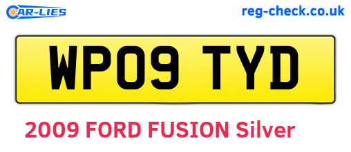 WP09TYD are the vehicle registration plates.