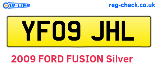 YF09JHL are the vehicle registration plates.