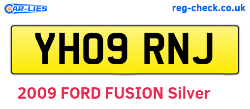 YH09RNJ are the vehicle registration plates.