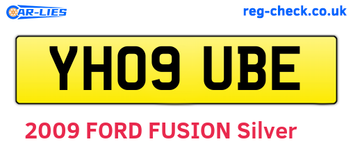 YH09UBE are the vehicle registration plates.
