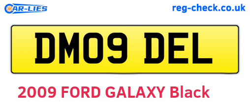 DM09DEL are the vehicle registration plates.