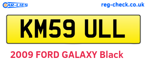 KM59ULL are the vehicle registration plates.