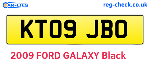KT09JBO are the vehicle registration plates.