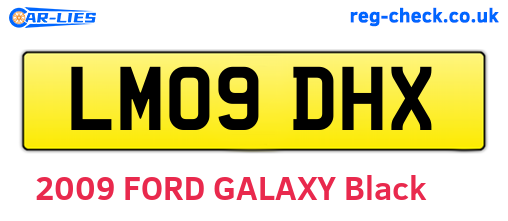 LM09DHX are the vehicle registration plates.