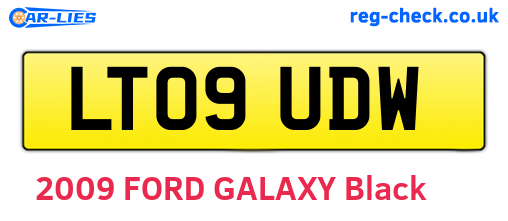 LT09UDW are the vehicle registration plates.
