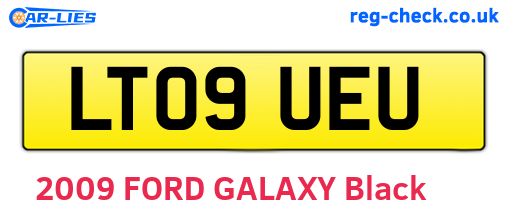 LT09UEU are the vehicle registration plates.