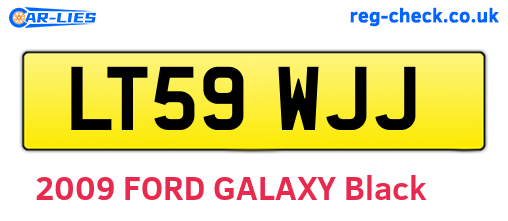 LT59WJJ are the vehicle registration plates.