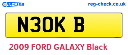 N3OKB are the vehicle registration plates.