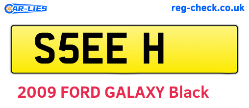 S5EEH are the vehicle registration plates.