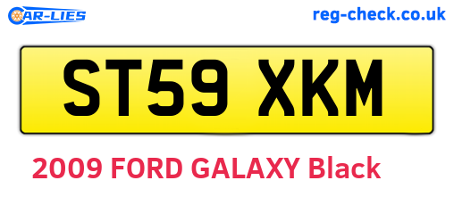 ST59XKM are the vehicle registration plates.