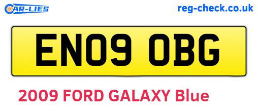 EN09OBG are the vehicle registration plates.