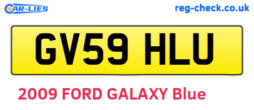 GV59HLU are the vehicle registration plates.