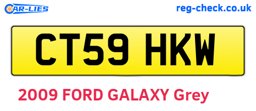 CT59HKW are the vehicle registration plates.
