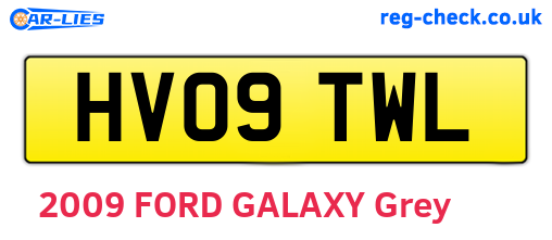 HV09TWL are the vehicle registration plates.