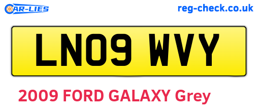LN09WVY are the vehicle registration plates.