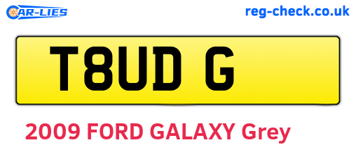 T8UDG are the vehicle registration plates.