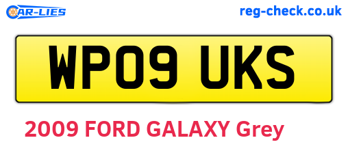 WP09UKS are the vehicle registration plates.